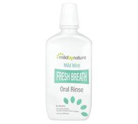 Fresh Breath Oral Rinse, No Alcohol, Mild Mint, 16 fl oz (473 ml), Mild by Nature
