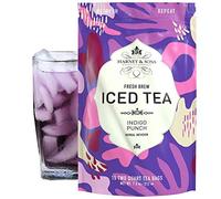 Fresh Brew Iced Tea, Indigo Punch, Caffeine Free, 15 Two Quart Tea Bags, 7.5 oz (212 g), Harney & Sons