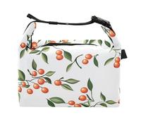 Fresh Buffalo Berry Fruit White Girls Insulated Lunch Box Leakproof Family Lunchbox for Outdoor Travel
