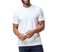Fresh Clean Tees White T-Shirt for Men - Soft and Fit Mens T-Shirt - Cotton Poly Blend - Pre Shrunk Premium Tee (1), White, XL