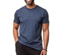 Fresh Clean Threads Men's Crew Neck T-Shirts - Short Sleeve, Fitted Style, Soft Cotton-Poly Blend, Tag-Free Comfort, Navy (1 Pack), XXL