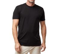 Fresh Clean Threads Crew Neck T-Shirt - Pre Shrunk Soft Fitted Premium Tee - Men’s T- Cotton Poly, Black (1 Pack), XL