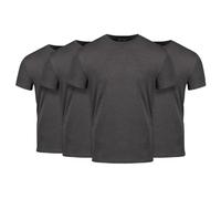 Fresh Clean Threads Men's Crew Neck T-Shirts - Short Sleeve, Fitted Style, Soft Cotton-Poly Blend, Tag-Free Comfort, Charcoal Grey (4 Pack), XL