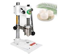 Fresh Coconut Water Opener,Manual Coconut Cracker Machine,6cm Wide Opening,Polished Stainless Steel Design,Quick & Mess-Free (8kg,White/Black Options),White