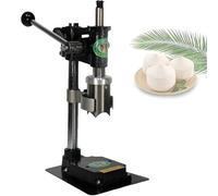 Fresh Coconut Water Opener,Manual Coconut Cracker Machine,6cm Wide Opening,Polished Stainless Steel Design,Quick & Mess-Free (8kg,White/Black Options),Black