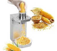 Fresh Corn Stripper, Electric Corn Thresher Machine with Removable Blade, Quick Removal, Large Feed Opening for Threshing Fresh Corn