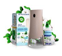 (Fresh Cotton) Air Wick Aerosol-Free Automatic Air Freshener Spray Kit Active Fresh Odour Neutraliser, Lasts Up to 70 Days, Air freshener For Home