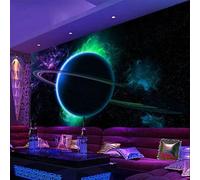 Fresh Creative Fantasy Starry Sky Universe Earth 3D Wallpaper Luxury Silk Study Dining Feature Sofa Grey Bedroom Living Room Tv Decorative Wall-150cm×105cm