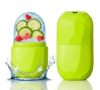 Fresh Cube Cooling Face Tool for Puffiness, Eyes & Neck - Reusable Skincare Ice Cube for Redness, Glow & Soothing - Leakproof Beauty Gift for Daily Use (Electric Lime)