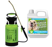 (Fresh Cut Grass) Garden Pump Sprayer 3L & Artificial Grass Cleaner