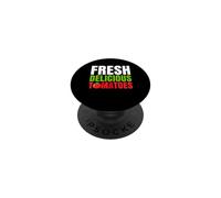 Fresh Delicious Tomatoes Farmer Garden Vegetable Lover Farm PopSockets Adhesive PopGrip