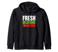 Fresh Delicious Tomatoes Farmer Garden Vegetable Lover Farm Zip Hoodie