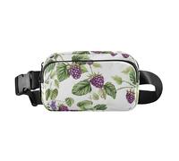 Fresh Dewberry Fruit White Stylish Crossbody Bag Waist Packs for Women Waterproof Sling Chest Bags, Color14, One Size