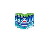 Duck Fresh Discs Blue Toilet Cleaner Starter Kit, Fights Stains That Harbour Germs, Prevents Limescale Build Up, Blue Water Effect, Azure Lagoon, Pack of 5 (Each Kit contains 1 Holder + 1 Refill Tube)