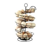 Fresh Egg Storage Holder - 1 Unit Modern Spiral Rack, Large Capacity Kitchen Dispenser | Shelf For Fruit Home Dorm Professional High Strength Sturdy Durable Gear Element Section Division Piece