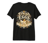 Fresh Eggs Daily Chicken Farm Homesteading Premium T-Shirt