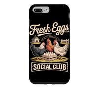 Fresh Eggs Social Club Funny Chicken Farm Case for iPhone 7 Plus/8 Plus