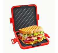 Fresh & Fancy Microwave Toastie Maker - Micro Toastie Sandwich Maker, Silicone Design, Quick Snacks in Minutes, Compact Microwave Toastie Maker UK, Easy Clean & Use for Crispy Toasties