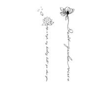 Fresh Floral Design, Lasting Waterproof, Temporary Tattoo Stickers, Realistic Fake Tattoos On The Chest