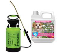 (Fresh Floral) Garden Pump Sprayer 3L & Artificial Grass Cleaner