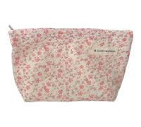 Fresh Floral Small Cosmetic Bag Large Capacity Portable Storage Skin Care Toiletry Bag Literary Cosmetic Bag for Students BgH500, a, 26X19cm