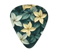 fresh flowers guitar pick set, 3 different thicknesses, 12 pieces for a variety of instruments