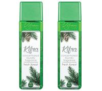 Fresh Forest Concentrated Laundry Fragrance 200ml 80 Washing Cycles - Long Lasting Perfume Fabric Conditioner Highly-Concentrated Formula Soft & Refreshed Compartment - Pack of 2