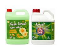 Fresh Forest Universal Power Gel 2in1 Bicarbonate 5L (142W) Concentrated Liquid Laundry Detergent & 5L (200W) Fabric Softener