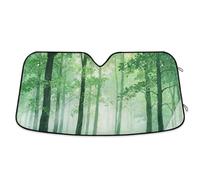 Fresh Forests Green Trees car Shade Front Windshield Folding Sun Protection windsheild accesorio para Autos Interior