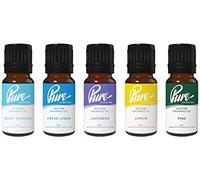 "Fresh Fragrance Oil Pack Five 10ml Bottles Baby Powder, Fresh Linen, Lavender, Lemon, Pine 100% Pure Uncut, Suitable for Making Candles, soap, Cosmetics, Slime"