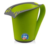 FRESH FROG - Plastic Bath Cup (800ml, 27 fl Ounce) Waterfall Rinser, Made in USA (Green)