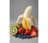 Fresh Fruit Notebook: Kiwi, Strawberries, Banana & Blueberries Notebook