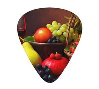 Fresh fruit Printed Guitar Picks 12-Piece Set - Comfortable, Versatile Plectrum for All Guitar Styles & Players