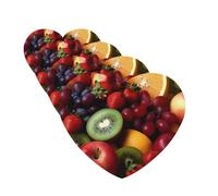 Fresh Fruits and Vegetables Car Air Fresheners Cards Set of 4 Pieces Personalized Car Fresheners Gifts for Men Women Auto Aromatherapy Tablets Hanging Scented Cards for Wardrobe Bathroom
