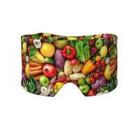 Fresh Fruits and Vegetables, Full Eye Covers Light Blocking Eye Mask Sleep Eye and Ear Muffs