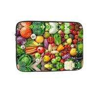 Fresh Fruits and Vegetables Print Laptop Case â€“ Slim & Lightweight Computer Sleeve Fits 10 inch 10-17 Inch Laptops, Perfect for Travel