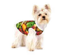 Fresh Fruits and Vegetables Print Lightweight Tank Top for Dogs Dog Shirts for Small Dogs Stretchy T Shirts Sleeveless Vest