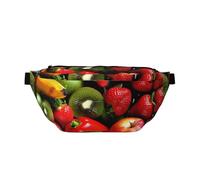 Fresh Fruits and Vegetables Printed Fanny Pack Waist Bag for Men Women, Adjustable Bumbags Hip Bum Bag Travel Crossbody Bags Sports Running Hiking Belt Bag
