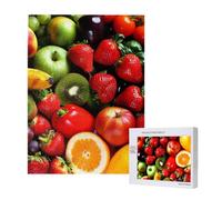 Fresh Fruits and Vegetables Printed Wooden Intelligence Puzzle 38x52 CM, 500 Pieces(boxed) Jigsaw Puzzles Education Game for Adults, Home Decoration Puzzle