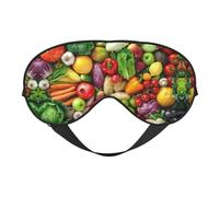 Fresh Fruits and Vegetables Printing All-Occasion Comfort Cover, Blocks Light Eye Mask, Ideal for Camping,Shifts,Blocks Light Well