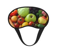 Fresh Fruits and Vegetables Sleep Eye Mask for Women Men Soft and Comfortable Sleep Mask Blackout Sleeping Eye Cover for Travel Yoga Nap Shift Work