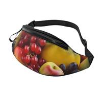 Fresh Fruits Fanny Pack for Men Women, Waterproof Sports Waist Bag Fashion Belt Bag Crossbody Bags Hip Bum Bag with Adjustable Strap Large Sling Bag Purse for Travel Hiking