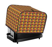 Fresh Fruits Pineapple Print 4-Slice Toaster Cover Dustproof Waterproof Kitchen Appliance Protector Decor