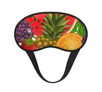 Fresh Fruits Pineapple Print Sleep Mask for Side Sleepers Cute Blackout Eye Mask Shades Cover for Home or Travel