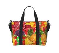 Fresh Fruits Pineapple Printed Women's Tote Bag Portable Crossbody Bag Suitable for Gym Workouts Commuting and Travel