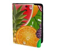 Fresh Fruits Pineapple Printing Passport Holder, Travel Essentials,Card And Passport Anti Theft Wallet,Sized To Fit All Standard Passports
