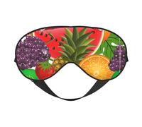 Fresh Fruits Pineapple Printing Rest Sleep Eye Mask, Soft Eye Mask for Home Camping, Blocks Light, Comfortable for Most Users