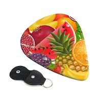 Fresh Fruits Pineapple Set Of 6 Guitar Plectrums For Acoustic Guitar, Electric Guitar, Bass, Ukulele - Thin, Medium And Thick.