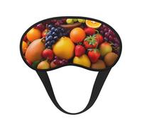 Fresh Fruits Sleep Mask for Men Women Blackout Eye Masks for Sleep, Relaxing Zero Pressure Night Blindfold Soft Breathable Eye Cover for Travel, Night Work, Nap, Office