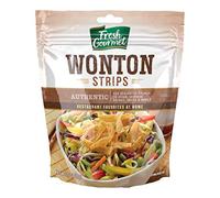 Fresh gourmet Won Ton Strips, Authentic, 3.5-Ounce (Pack of 9) by Sugar Foods